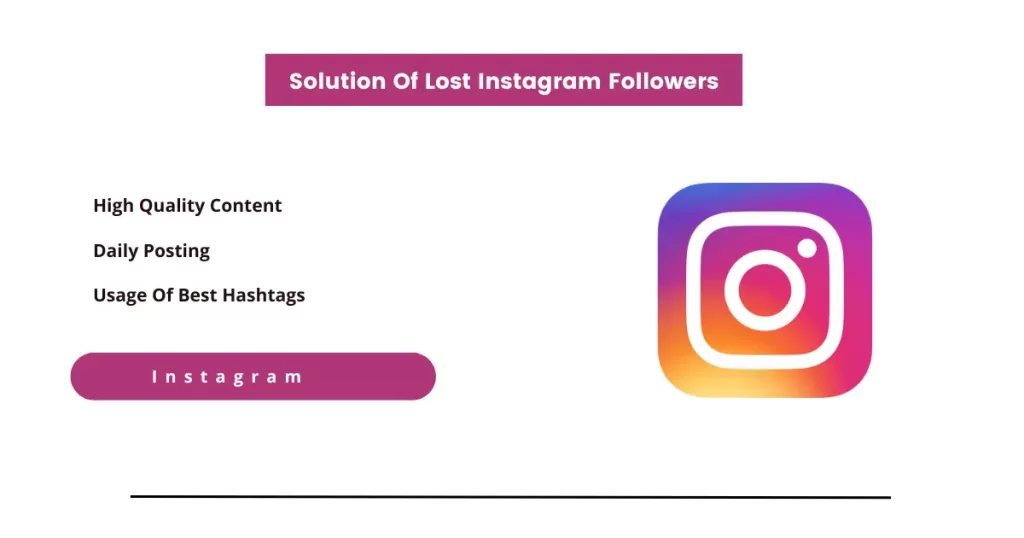 Solution Of Lost Instagram followers