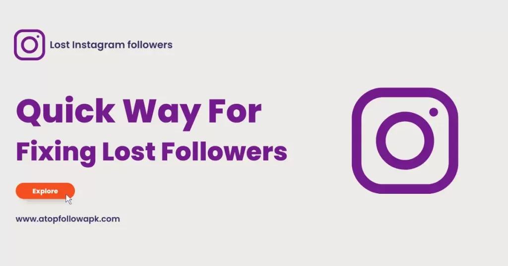 Quick way for fixing lost followers on Instagram